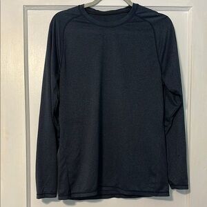 Zella Navy Long Sleeve Tee - dry fit material